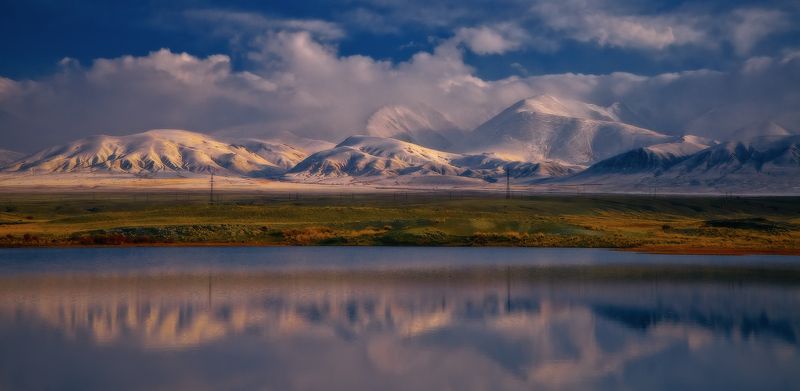 Clouded mountain, Lakes, Morning, Russland, Zentralasien, Весна, Горный алтай, Кош-Агач, Медитация, Облака, Озеро, Отражение, Раннее утро, Рассвет, Чуйская степь, Чуйский тракт 04:36photo preview