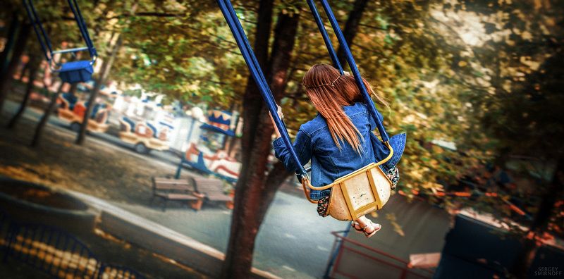 Девушка, Карусель ***photo preview