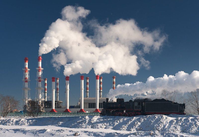 железная дорога, паровоз, рельсы, ржд, трубы, эр 774-38 Про паровоз и дымовые трубыphoto preview