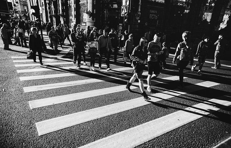 Black & white, Bw, City, People, Road, Saint-Petersburg, Город, Санкт-петербург, Фото, Ч/б, Чб, Черно-белое фото ***photo preview