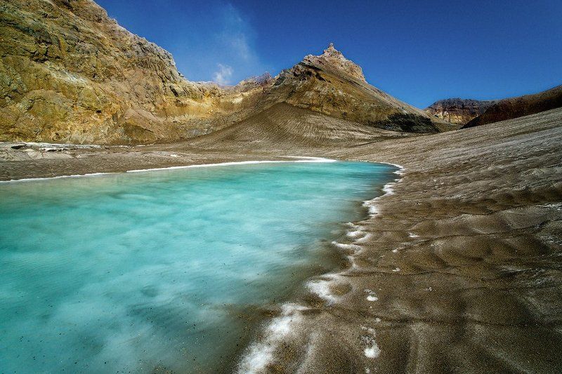 камчатка, снежник, мутновский, вулкан Про солнечные пляжи Камчаткиphoto preview