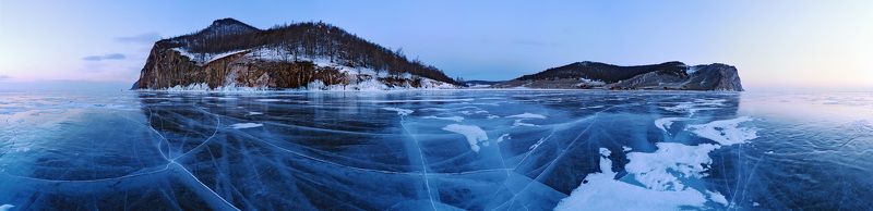 Байкал, Зима, Лед, Ольхон, Путешествия, Россиия, Утро Остров Ольхон...photo preview