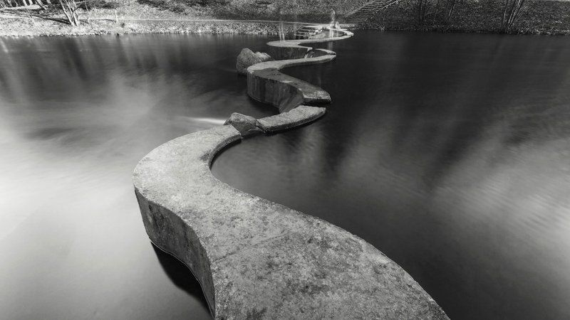 Nd, Nd400, Дамба, Дрозды, Инь-янь, Каскад, Минск, Мост, Парк, Речной каскад, Ч/б, Человек, Черно-белое Инь-Яньphoto preview