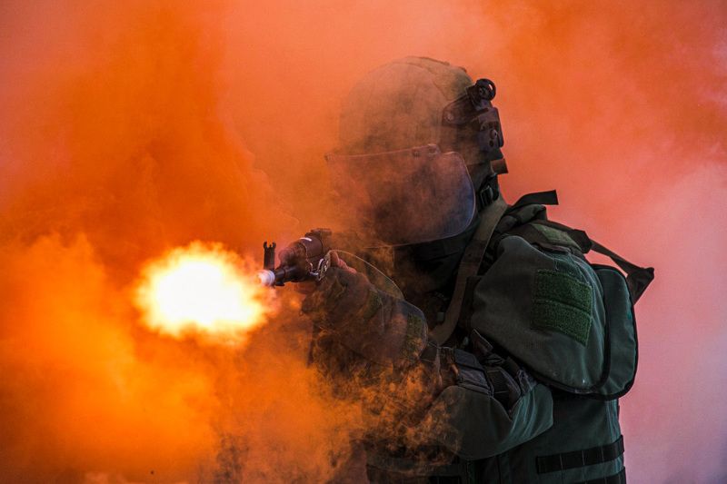 армия, дым, военное, military, army, smoke Сквозь дымphoto preview