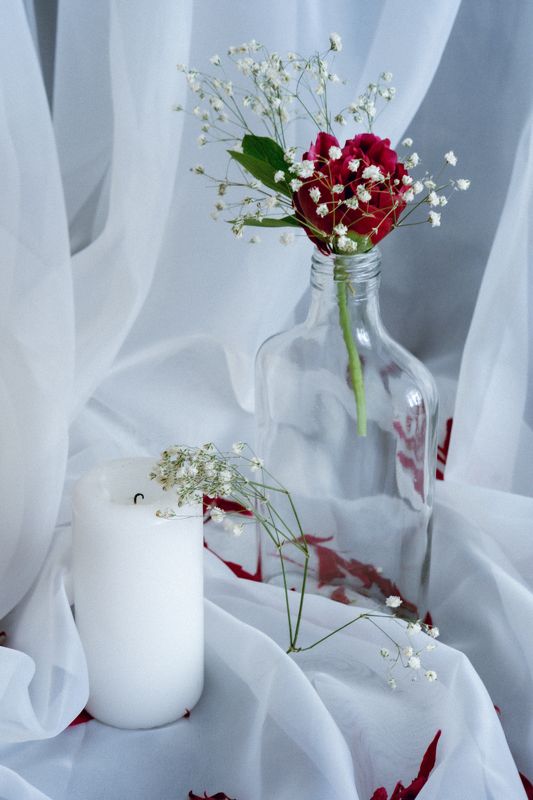 натюрморт, пион, стекло Акцентыphoto preview