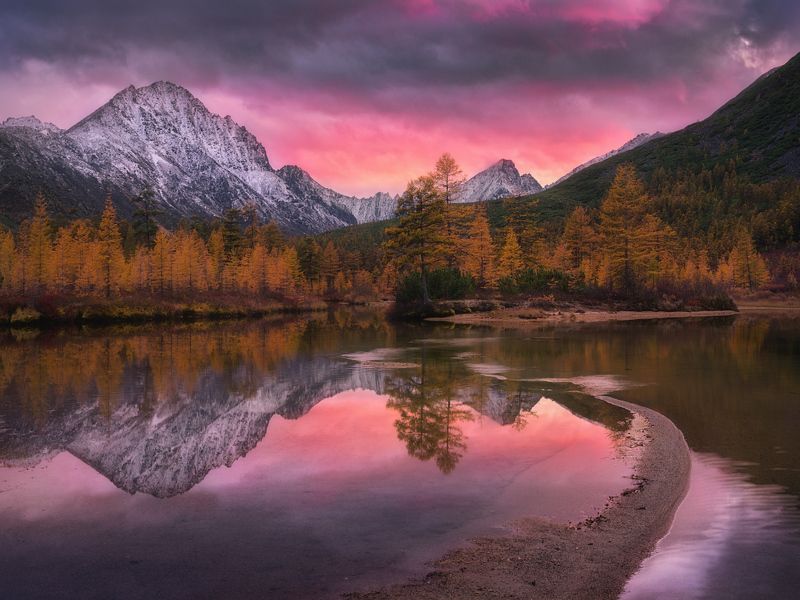 осень, колыма Последние лучи дождливого дня на Невидимкеphoto preview