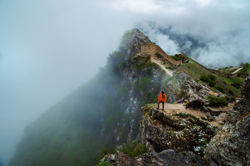дагестан, кавказ, гуниб, крепость, туман Туманное утро фото превью