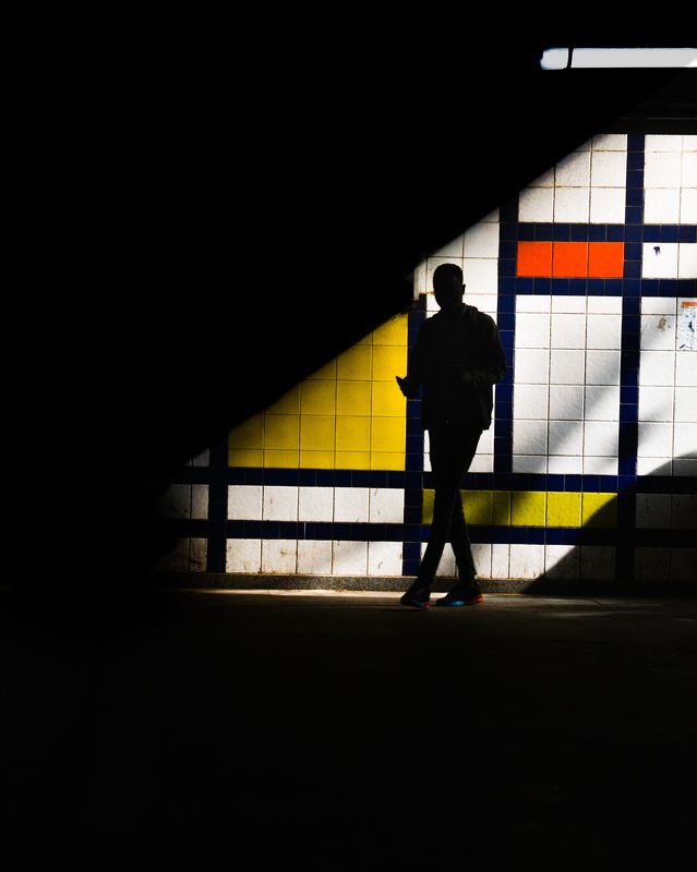 Man in shadowphoto preview