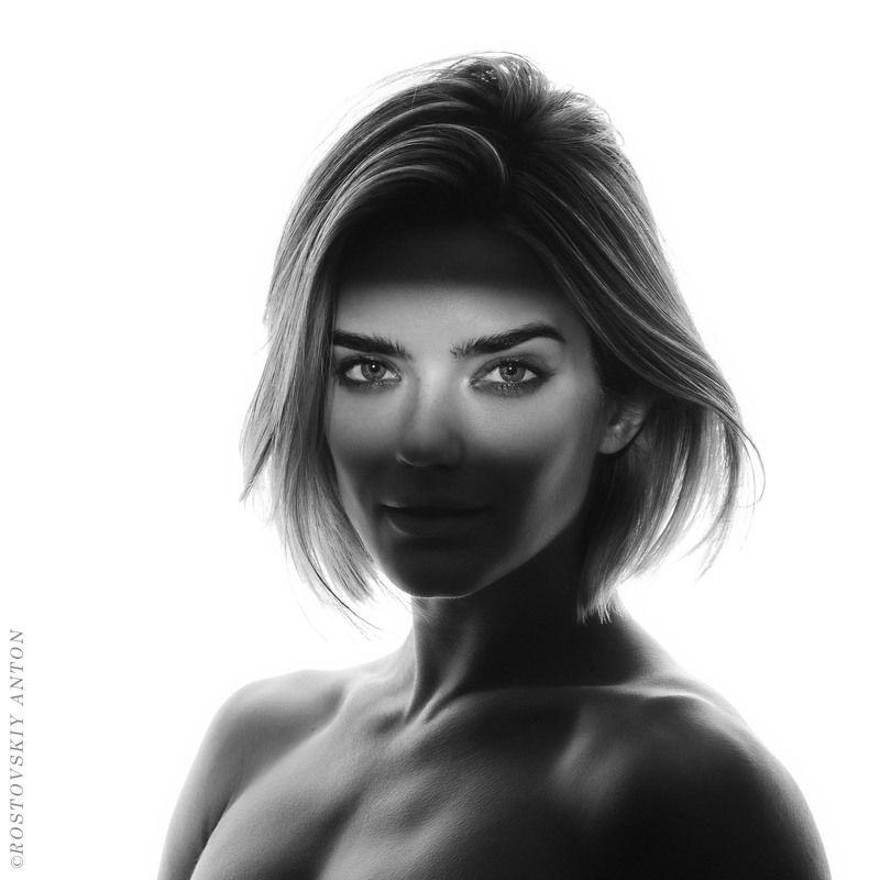 портрет, студия, ЧБ, Мария | фотографирую у себя в студииphoto preview