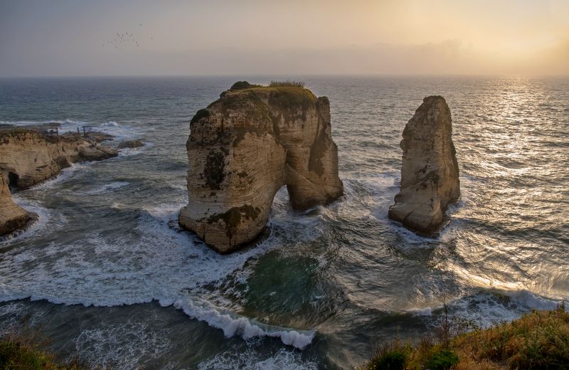 вечер, нд, голубиные скалы, ливан, бейрут, evening, pigeon rocks, lebanon, beirut, ближний восток нд, ближний восток,  азия Вечер у Голубиных скалphoto preview