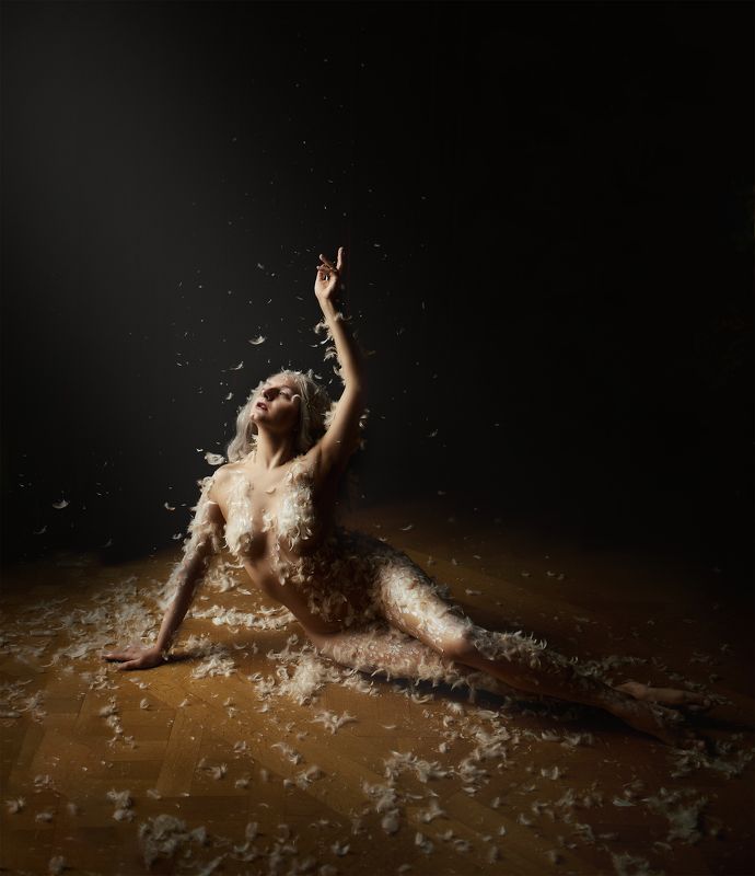 арт, фотография, женщина, девушка, замок, ню Побег из клеткиphoto preview