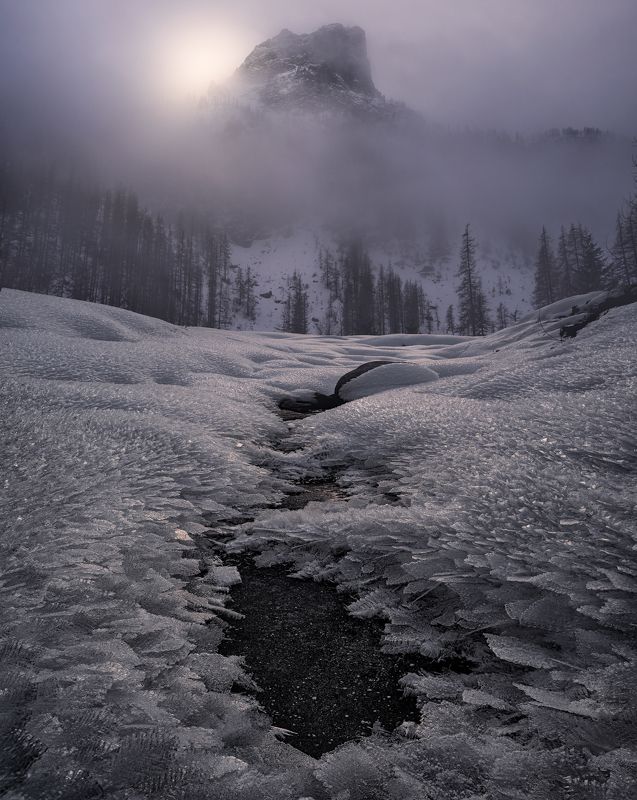 landscape, mountain, winter, alps, mood, fog, texture, italy At the Gates of Winterphoto preview