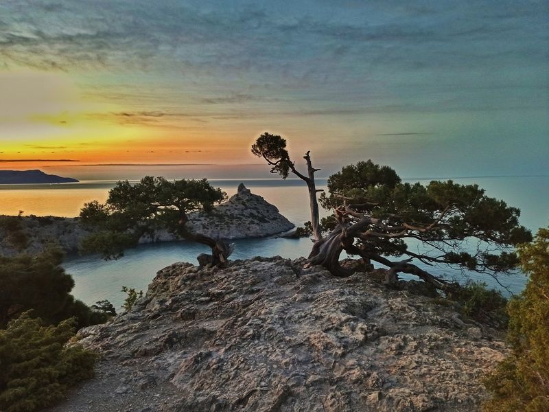 Крым рассвет пейзаж море  Рассвет в Крымуphoto preview