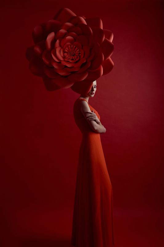 flower, woman, beauty, beautiful, girl, portrait, fashion, model Цветочекphoto preview