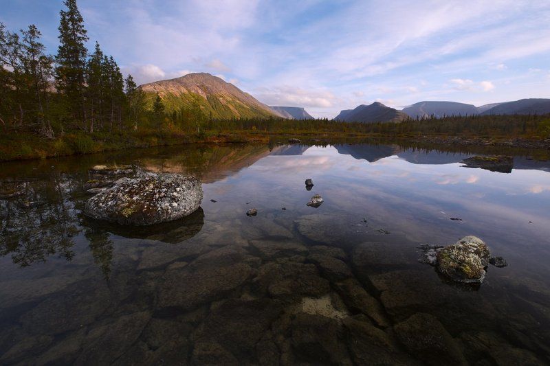 2014, Хибины Вечер на Полигональных озёрахphoto preview