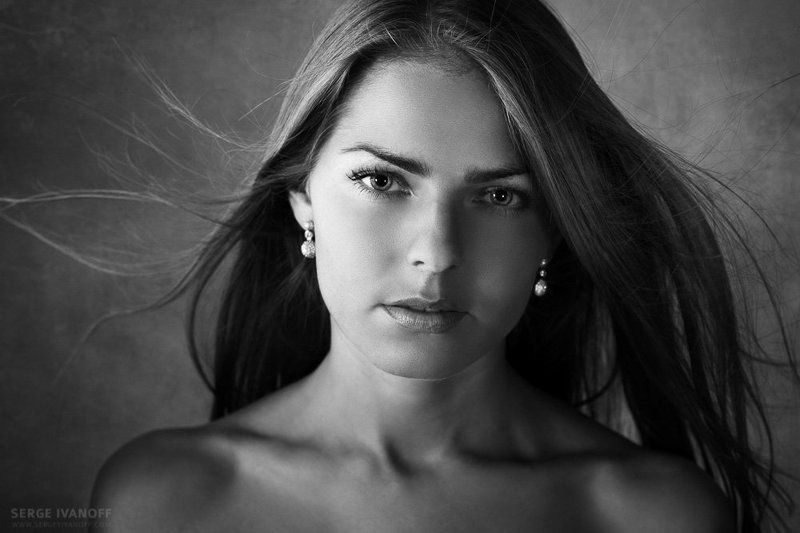 Black and white, Cute girl, SERGE IVANOFF, Sergeyivanoff.com Natasha 2416photo preview