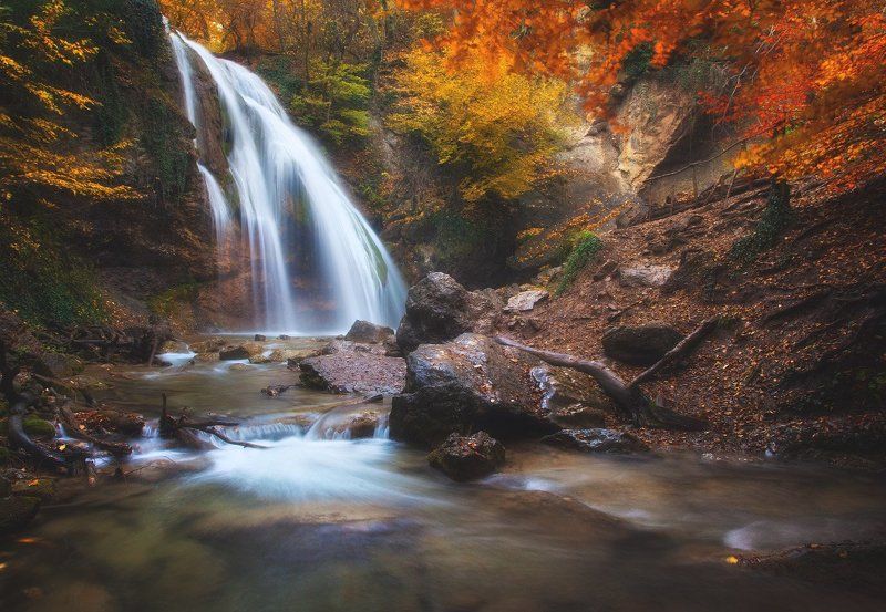 Водопад, Джур-джур, Крым, Осень * * *photo preview