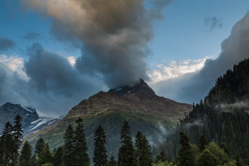 Вечер, Горы, Кавказ, Облака ***photo preview