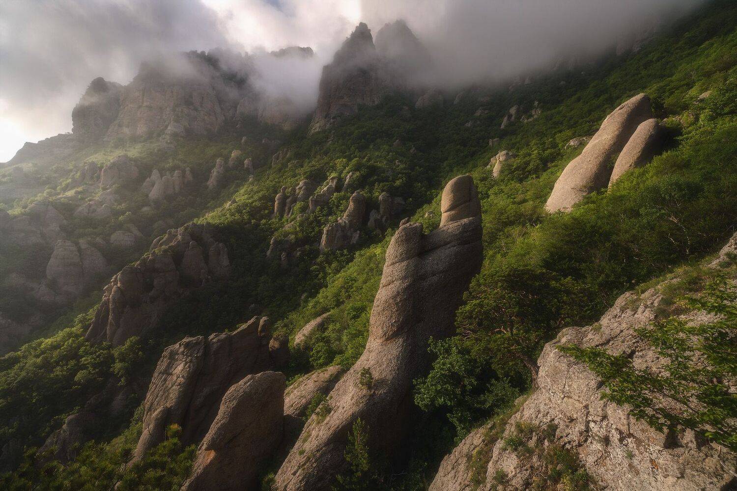 В Долине приведений. Автор: Владимир Ляпин крым, демерджи, Владимир Ляпин