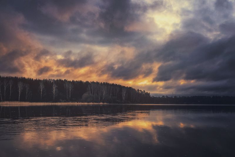 утро, залив, восход Из серии \