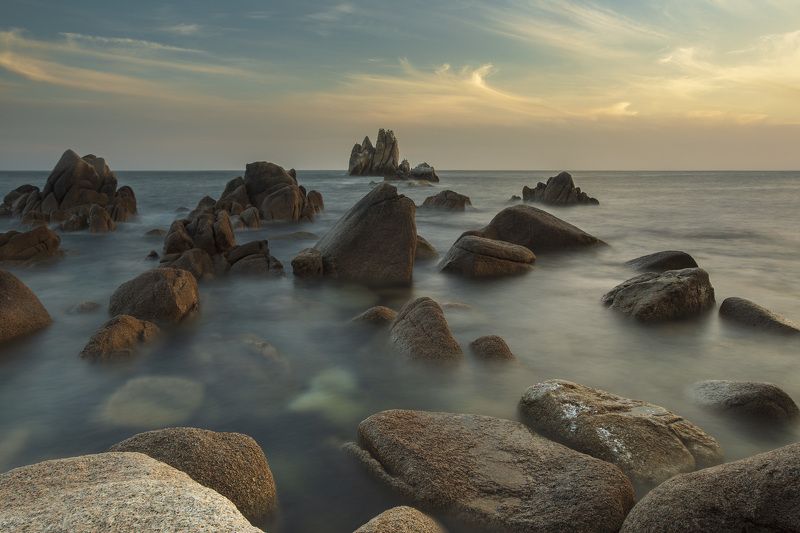 море,закат, облака photo preview