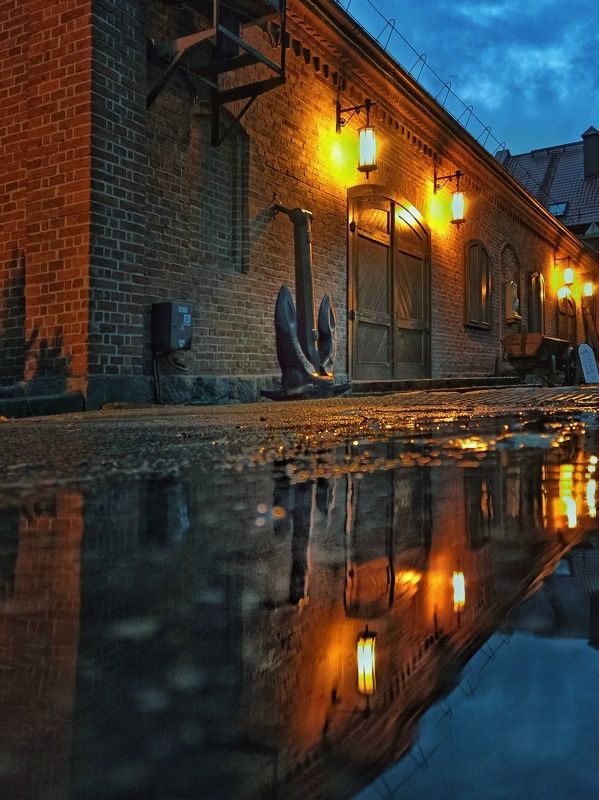 калининград, kënigsberg, архитектура, ночь, город, отражение, reflection Kënigsberg. Калининград.photo preview