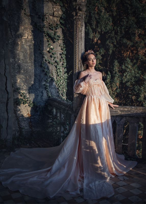 девушка принцесса романтика море замок балкон история Джульеттаphoto preview