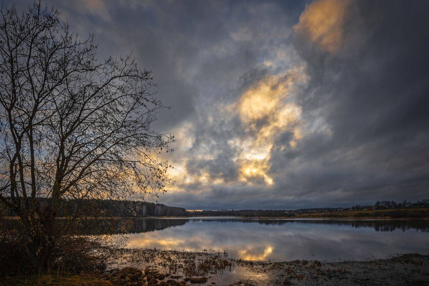 утро, залив, восход, Владимир Штыриков
