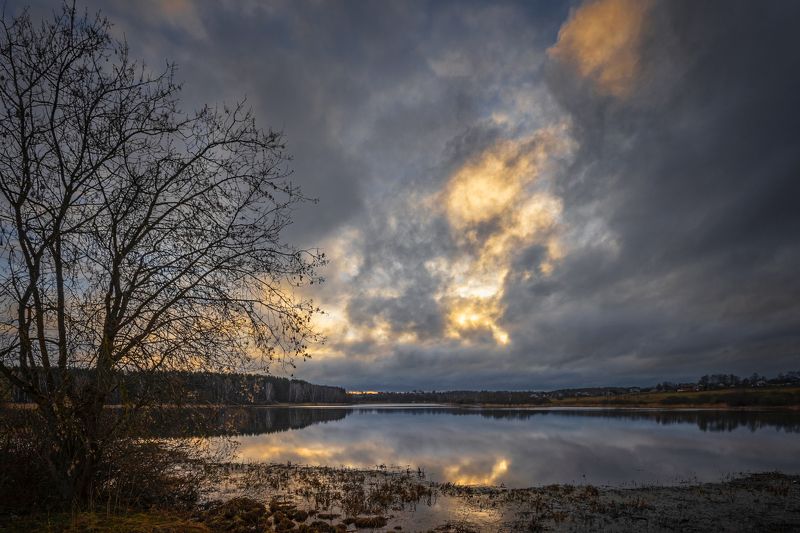 утро, залив, восход Из серии \