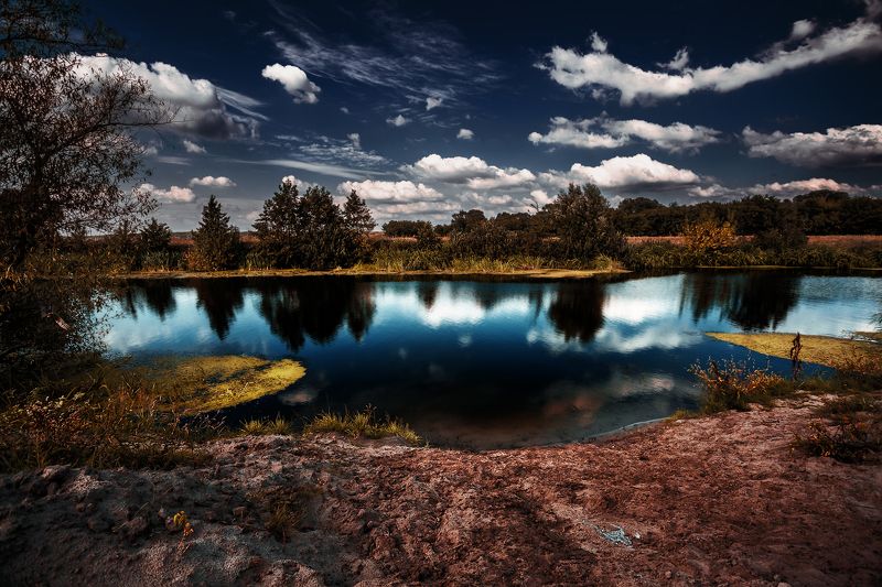 цна, тамбов, тамбовская область, черноземье, река, облака Цна. Тамбовская область.photo preview