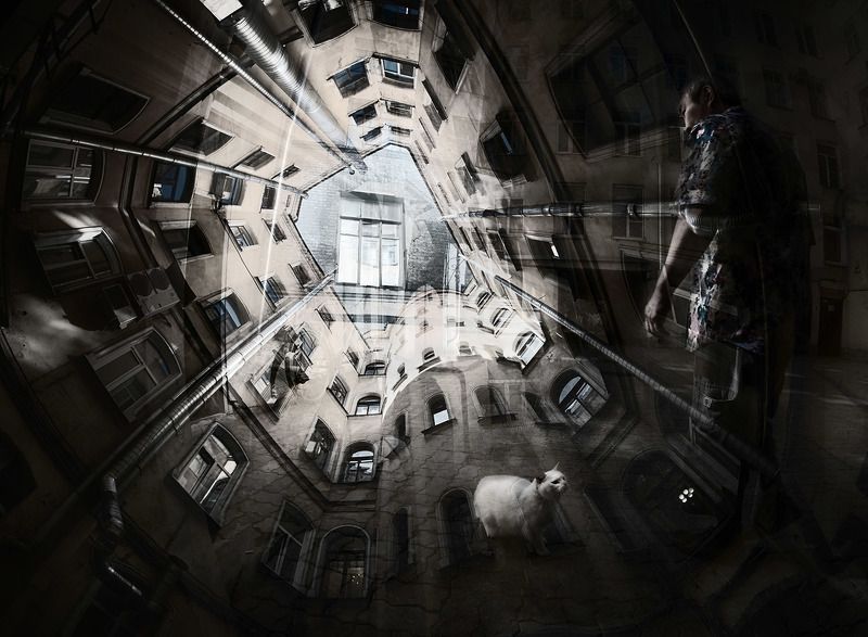 санкт-петербург, мультиэкспозиция Окноphoto preview