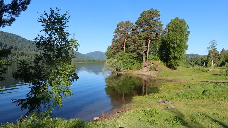 природа,алтай.озеротелецкое Утроphoto preview