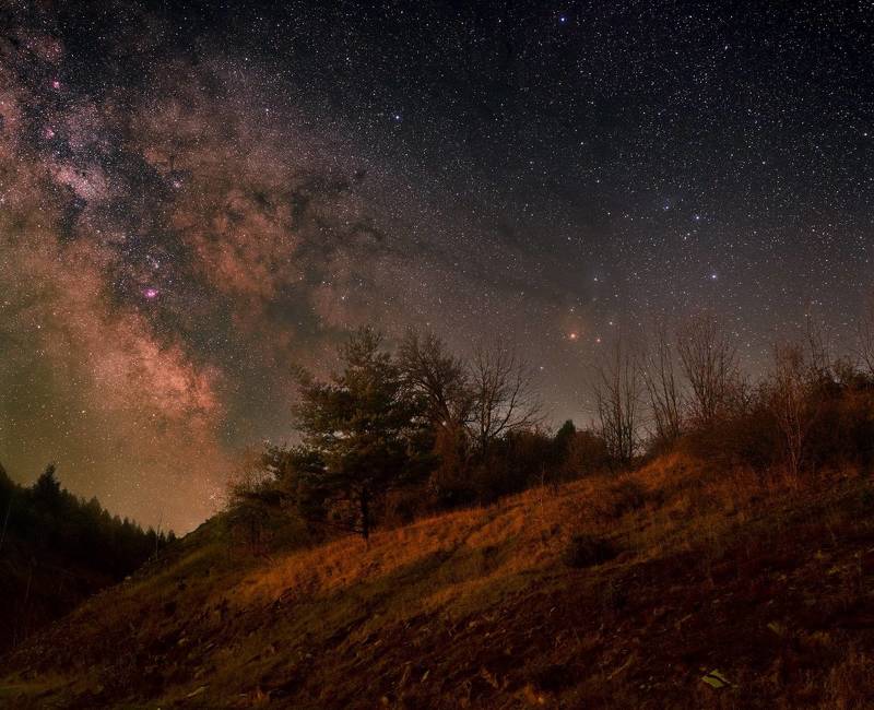 #thisisslovakia #milkyway #milkywaychasers #nightscape #airglow #nightspace #milkywaychasers #night_excl #starscape #astrophoto #tamron #nikon #fd750 #omegon #omegon #xtrans #planet #spaceart #cosmos #digitalart #wonderfulplaces #wonderful_places #beautif Night sky light from Dark park Poloniny, Slovakiaphoto preview