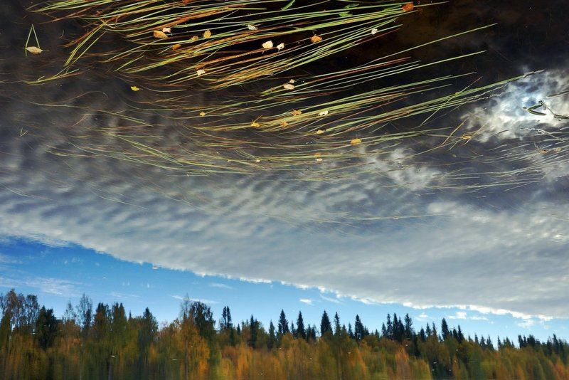 Осеннее небо Карелииphoto preview