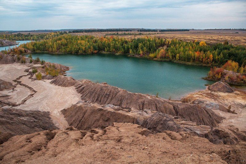 Горы, Озеро, Осень, Пейзаж, Россия photo preview