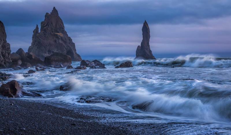 закат на побережье Исландииphoto preview