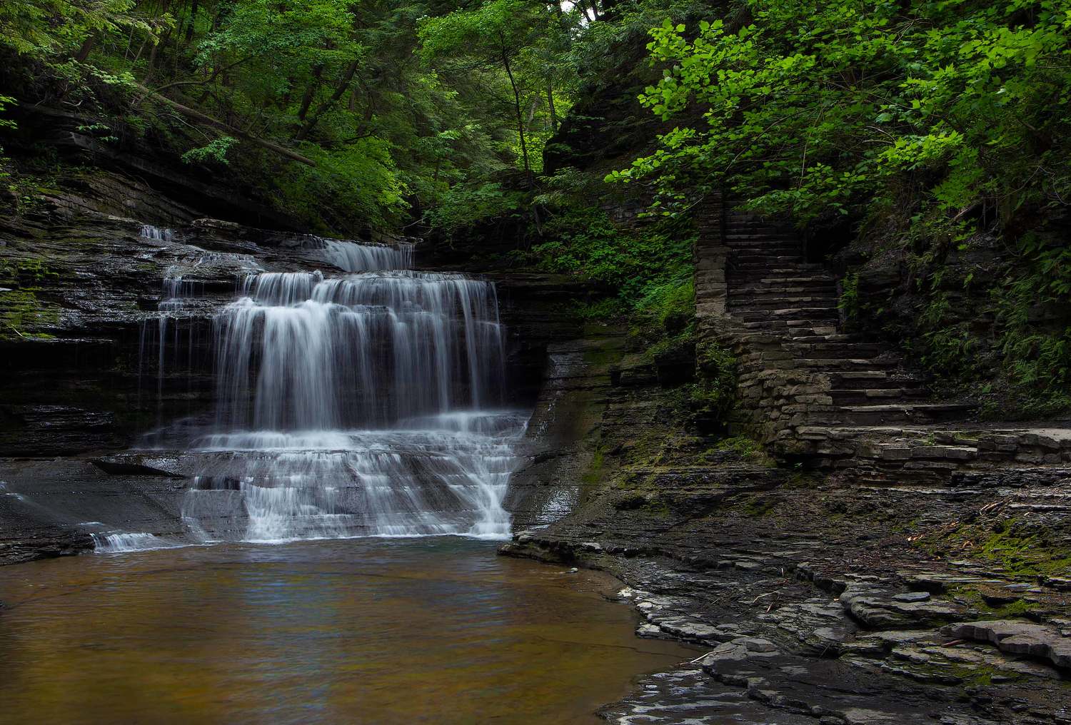 buttermilk, falls, водопад, Екатерина Богданова