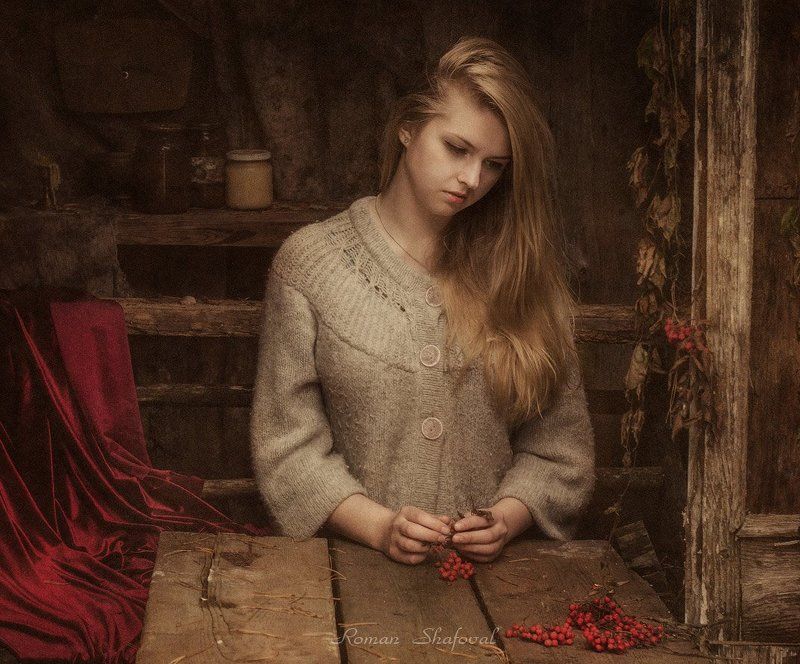Портрет девушки, Роман Шафовал осенний..photo preview