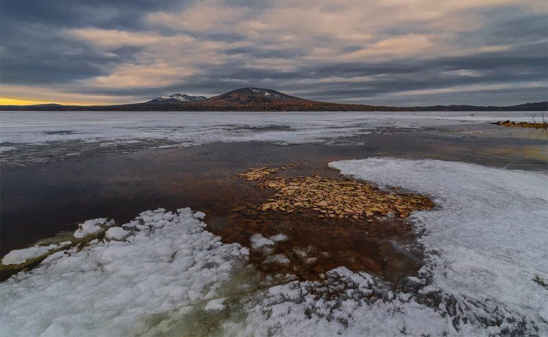 Весна, Зюраткуль, Озеро, Пейзаж, Природа, Путешествие, Рассвет, Урал, Утро, Южный урал Зюраткульphoto preview