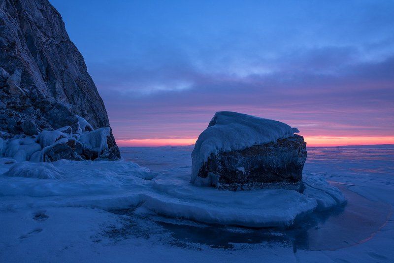 Байкал, Зима, Камни, Лед, Ольхон, Снег Байкальский десерт...photo preview