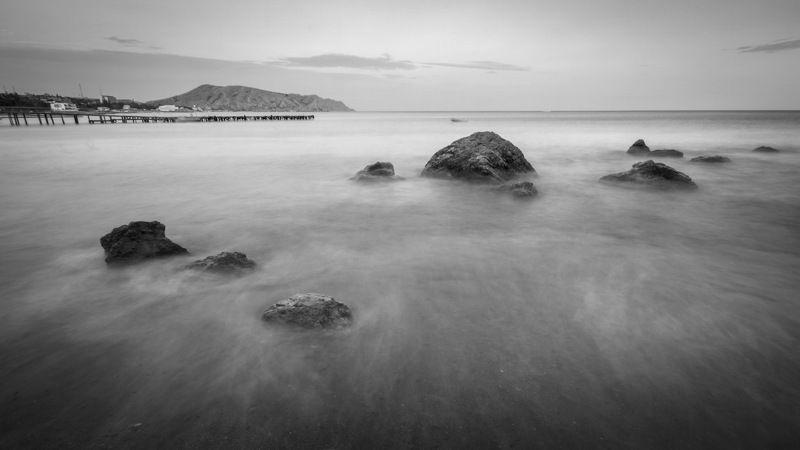 , 2012, nd, крым, море, судак, ч/б, черное у черного моряphoto preview