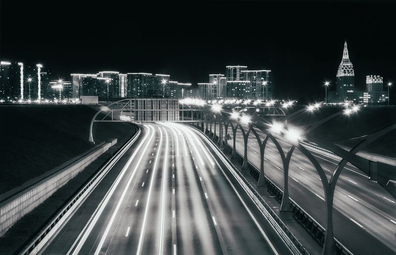 дорога, город, зсд, спб Highwayphoto preview