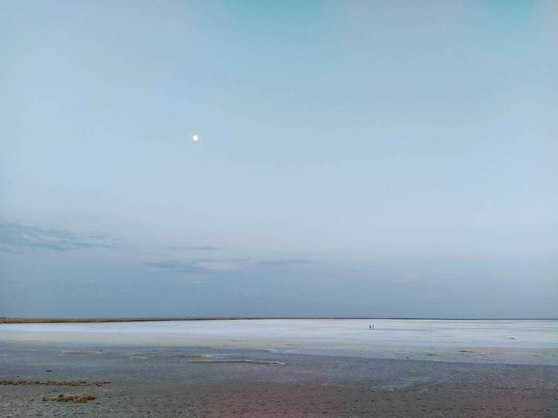 minimalism, sky, evening minimalism, blue, природа photo preview