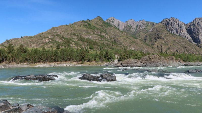 алтай,река,катунь,порого еландинский Еландинский порогphoto preview