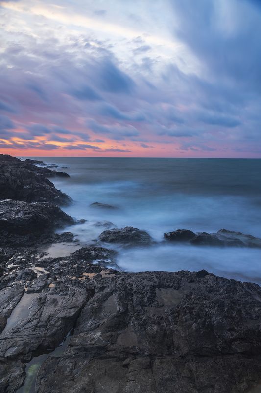 nature landscapes sunset sea  Sunset photo preview