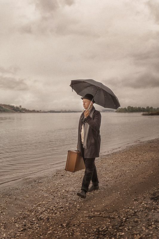 дети, мальчик, детскаяфотография, дождь, кино Дождь фото превью