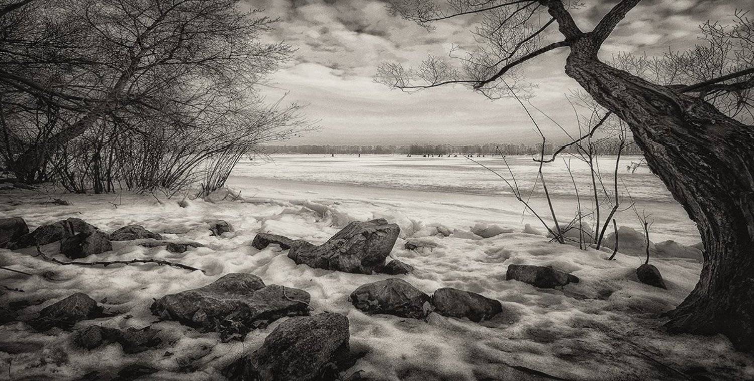 Зима, Оболонь, Рыбалка залив, Tina Grach