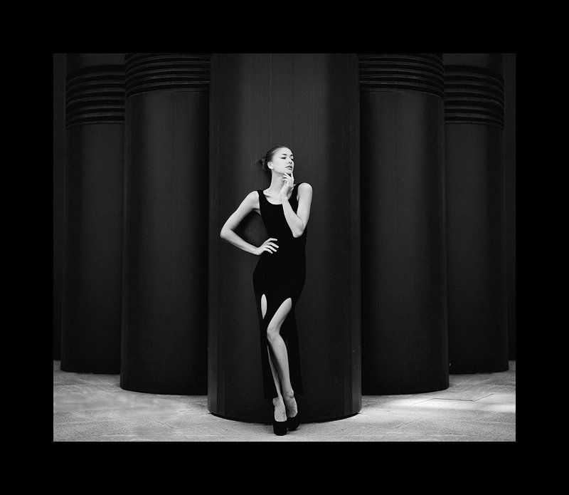 B&w, Dress, Portrait photo preview