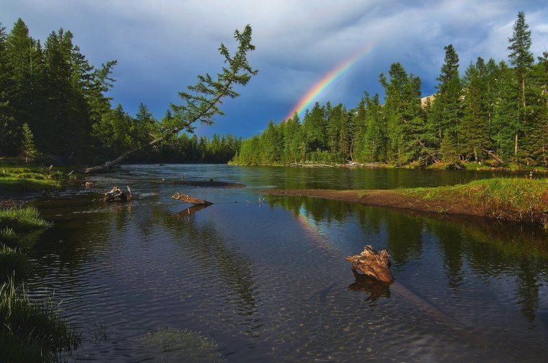 Радуга на реке Сенца.photo preview