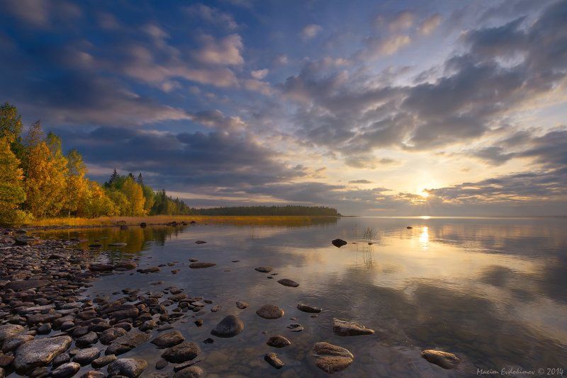 Онего, Онежское озеро Онего. Сентябрь. фото превью